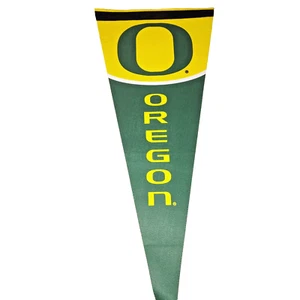 Banderín de fieltro Oregon Ducks NCAA WinCraft decoración de bandera de pared verde amarillo 12x30 pulgadas - Imagen 1 de 2