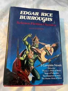Science Fiction Classics Hardcover Edgar Burroughs 5 complete novels - Picture 1 of 5