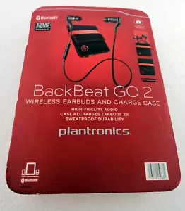 BackBeat GO 2 Wireless Earbuds and Charge Case - Black  - Picture 1 of 3