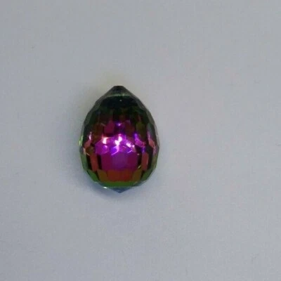 Vintage Swarovski Crystal Vitrail Medium 15x11.5mm Disco Drop 6002 Pendant - Image 1 of 3