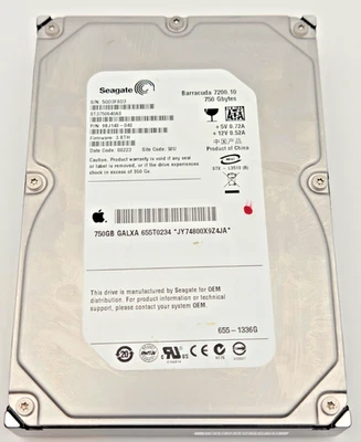 Apple SEAGATE 750GB ST3750640AS - Image 1 of 4