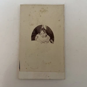 ORIGINAL Cabinet CDV Photograph c1800s Studio Goldrush Boston Barker - Picture 1 of 2