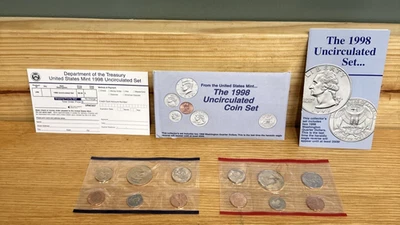 The U.S. Mint 1998 Uncirculated Coin Set with D & P Mint Marks - Image 1 of 4