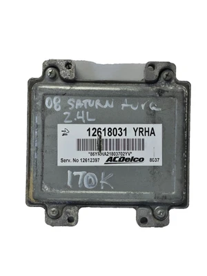 2008 Saturn Aura 2.4L ECM ECU PCM ACDelco 12618031 YRHA - Image 1 of 4