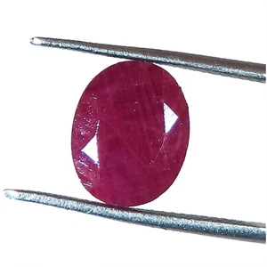 100% Natural Red RUBY Cut Oval Shape Ring Size Gemstone 4.60 CTs 8x10x4 mm LK327 - Picture 1 of 8