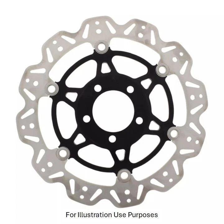 EBC Floating Vee Rotor Front Black Hub Front Right for Suzuki GS 500 1996 - 2003 - Image 1 of 1