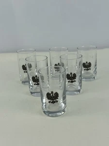 Neu mit Etikett: 6er Set - Polska Schnapsgläser mit Metalladler - Bild 1 von 7