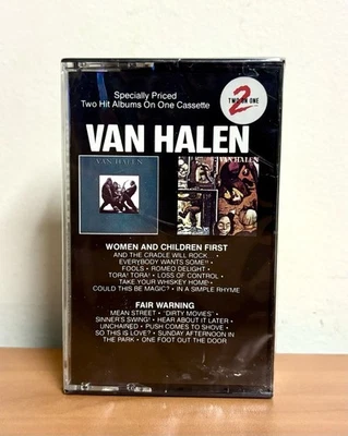Van Halen Women And Children First & Fair Warning Cassette SEALED! - Image 1 of 4