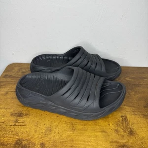 Hoka One One Ora Recovery Pantoletten Sandalen Herren Größe 8 Damengröße 10 schwarz " - Bild 1 von 6