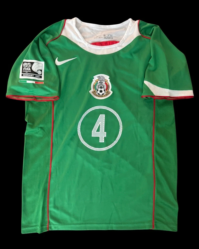 Домашняя футболка Рафы Маркеса No4 Мексика 2006 размер S зеленая Nike Selección футбол - Изображение 1 из 4