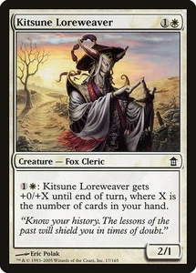 (4x) KITSUNE LOREWEAVER - Saviors of Kamigawa – MTG Magic the Gathering Card - Picture 1 of 5