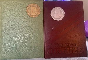 1950 und 1951 The Breeze Pleasantville NJ Senior High School Jahrbücher Set - Bild 1 von 17