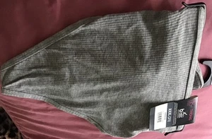 Tanga de algodón para mujer No Boundaries XXXL (21) gris acanalado bragas nuevas con etiquetas 0316 - Imagen 1 de 2