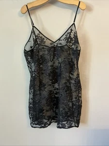New Ann Summers Black Lace The Dark Hours Night Dress - Size 16/18 (large) - Picture 1 of 3