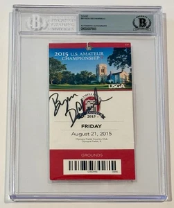 Bryson DeChambeau signed 2015 US Amateur Ticket Olympia Fields golf beckett coa - Picture 1 of 10