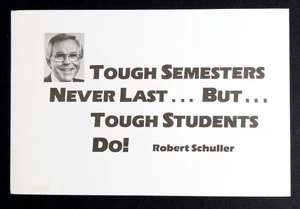 Cartolina Dr Robert Schuller ispirazione preghiera e successo studenti UNP c1970s - Foto 1 di 2