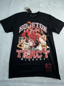 NUEVO CON ETIQUETAS Camisa Mitchell & Ness Houston Rockets Tracy McGrady Para Hombres S Negra - Imagen 1 de 10