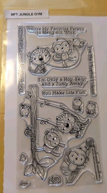 Прозрачная фотополимерная марка My Favorite Things — Jungle Jim — CS 215 Monkey Tiger в отличном состоянии - Изображение 1 из 4