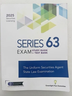 2025 Securities Licensing Series 63 Exam Study Guide + Test Bank - Image 1 of 3