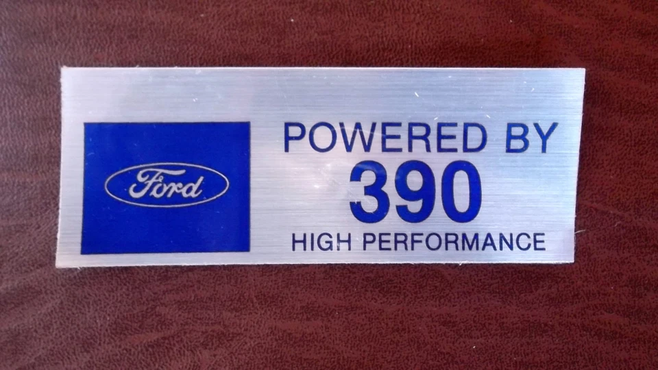 FORD 390 VALVE COVER DECALS - Image 1 of 1