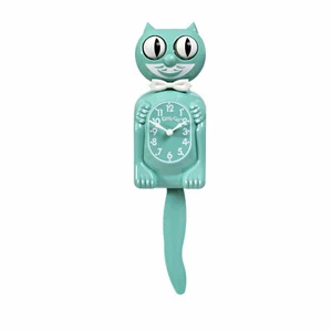 OCEAN WAVES KITTY-CAT KIT-CAT MOVING CLOCK KAT KLOCK - Picture 1 of 4