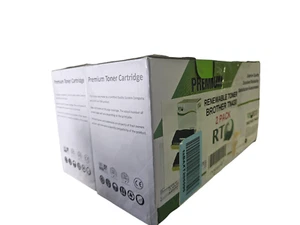 2 Pack Generic Eco Brother TN430 TN460 TN540 TN570 Toner Cartridge - Black - Picture 1 of 6