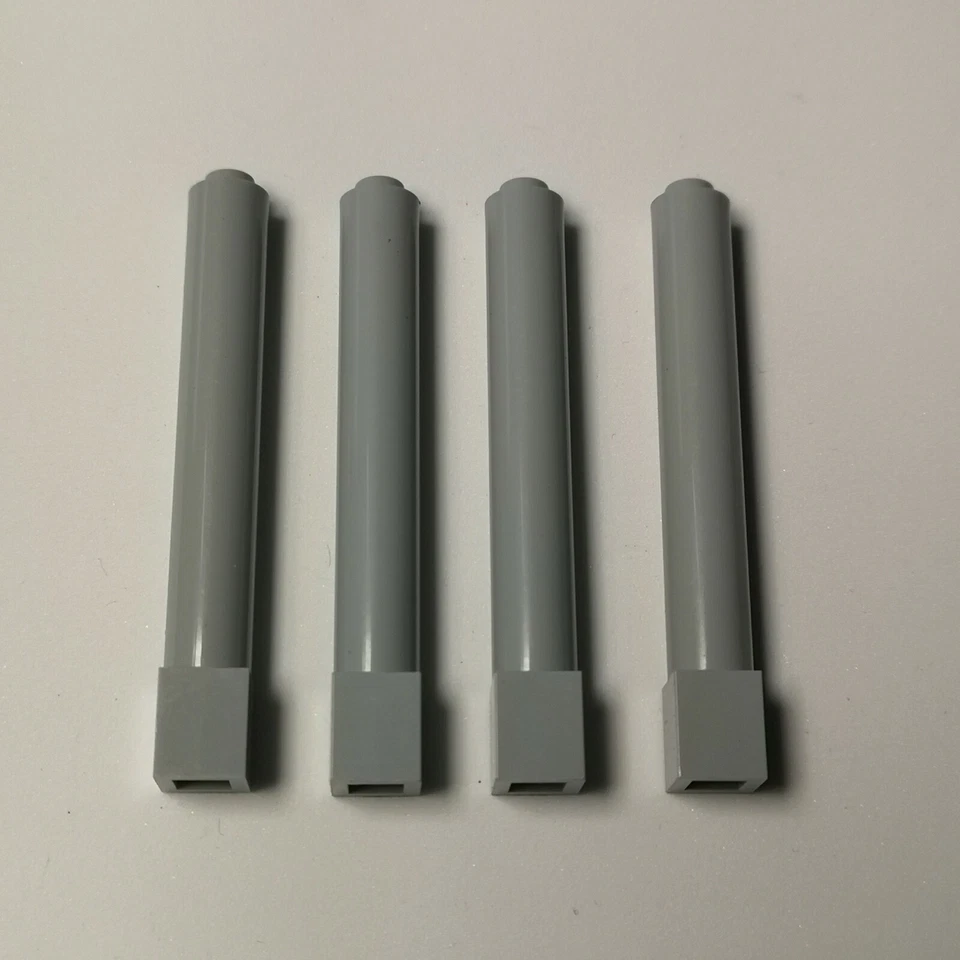 Lego - 4 x Light Grey Support Pillar - 1 x 1 x 6 Studs (43888) - Image 1 of 1