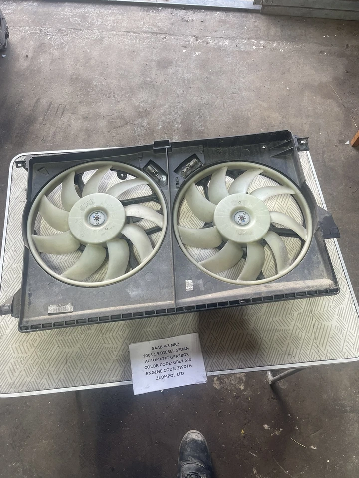 Saab 9-3 Mk2 2008 1.9 Diesel (Z19DTH) - Radiator Fan 12767267 FS1562 879864W - Image 1 of 4