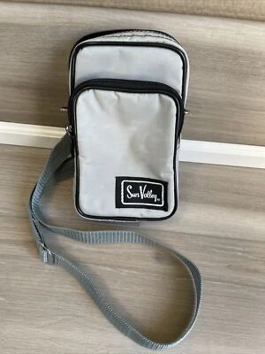 Bolsa para câmera estilo vintage Sun Valley cinza bolsos acolchoados com alça de ombro - Imagem 1 de 4