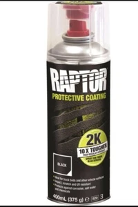 Raptor 2k Black Paint ×6 Cans - Picture 1 of 1