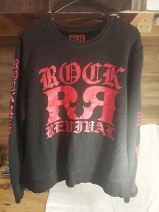 Rock Revival Black/Red  Graphic Crew Neck Sweatshirt Size Large - Picture 1 of 9