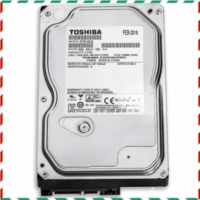 DT01ABA100V Toshiba 1T desktop 1TB monitor DVR recorder hard drive - Image 1 of 4