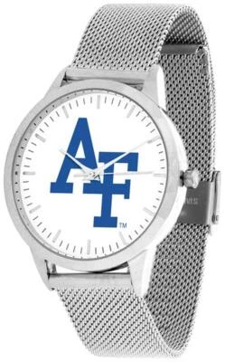 Reloj Pulsera Air Force Academy Falcons Malla Plateada Declaración Foto 1 de 4
