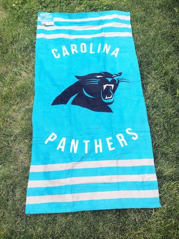 Striped beach towel - NFL - Carolina Panthers - free shipping Cover