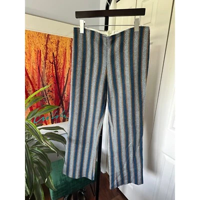 Vintage 60s Handmade Herringbone Pants with COED Zipper 32 x 28 - Image 1 of 4
