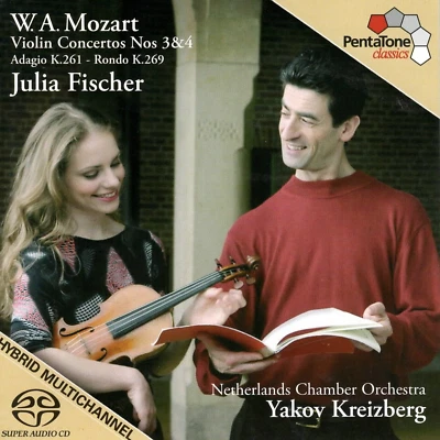 Mozart VIOLIN CONCERTOS NOS. 3 & 4 Fischer Kreizberg SACD | exzellent (C7104) - Bild 1 von 3