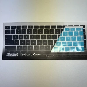 iMacket - Keyboard Cover Silicone Skin for MacBook Air Pro 13" Blue - Picture 1 of 3