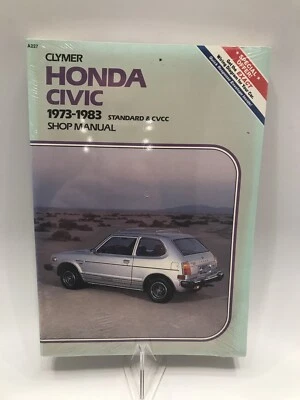 CLYMER HONDA CIVIC 1973-1983 ESTÁNDAR Y MANUAL DE TALLER CVCC A227 Raro Nuevo Sellado Foto 1 de 4