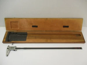 STARRETT # 721 x 24" Digital Caliper For Parts, in Excellent Wood Case 799 - Picture 1 of 24