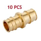 EFIELD 10 PCS Expansion F1960  BrassFitting 1/2" Coupling No Lead For Pex A Pipe