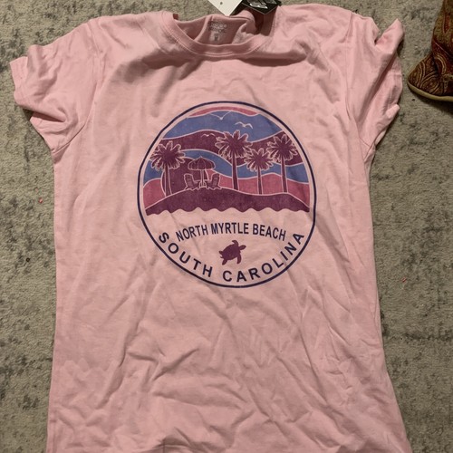 Briscoe Brands North Mrytle Beach Sc Womans Medium Pink Tee | eBay