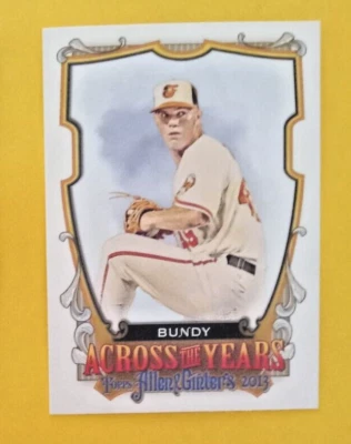 2013 Topps Allen & Ginter's Across The Years  #ATY-DB DYLAN BUNDY Orioles - Image 1 of 3