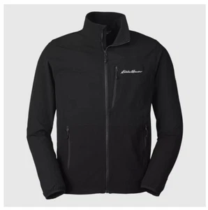 Eddie Bauer, Men's Sandstone Backbone Soft Shell Jacket, Black, Small - Picture 1 of 4
