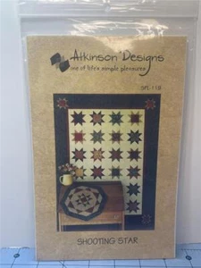 ATKINSON DESIGNS Quilt Pattern - ATK-119 - SHOOTING STAR - 89" x 108" - Picture 1 of 2