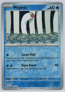 Pokemon TCG Wiglett Sv05: Temporal Forces 047/162 Reverse Holo Common - Picture 1 of 1