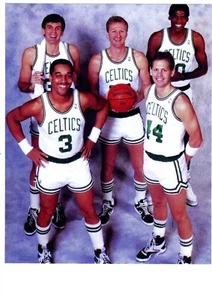 1986 Boston Celtics 8 x 10 Teamfoto Basketball NBA Vogel Ainge Mchale Parrish - Bild 1 von 1