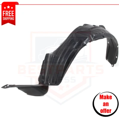 Front Fender Liner HO1248116 plastic left side for 2002-2004 Honda CR-V EX, LX - Изображение 1 из 4