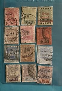Antyczna kolekcja znaczków z Gujany Brytyjskiej z 1880 roku poszukiwanych pożądanych