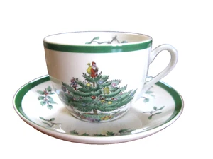 Spode England Christmas Tree Cup & Saucer Set S3324S - Picture 1 of 10