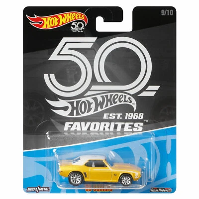 Hot Wheels 50th Anniversary Favorites Premium 1:64 Scale Die-cast '69 CAMARO  - Image 1 of 4